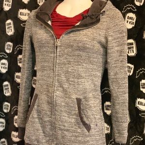 Grey zip up